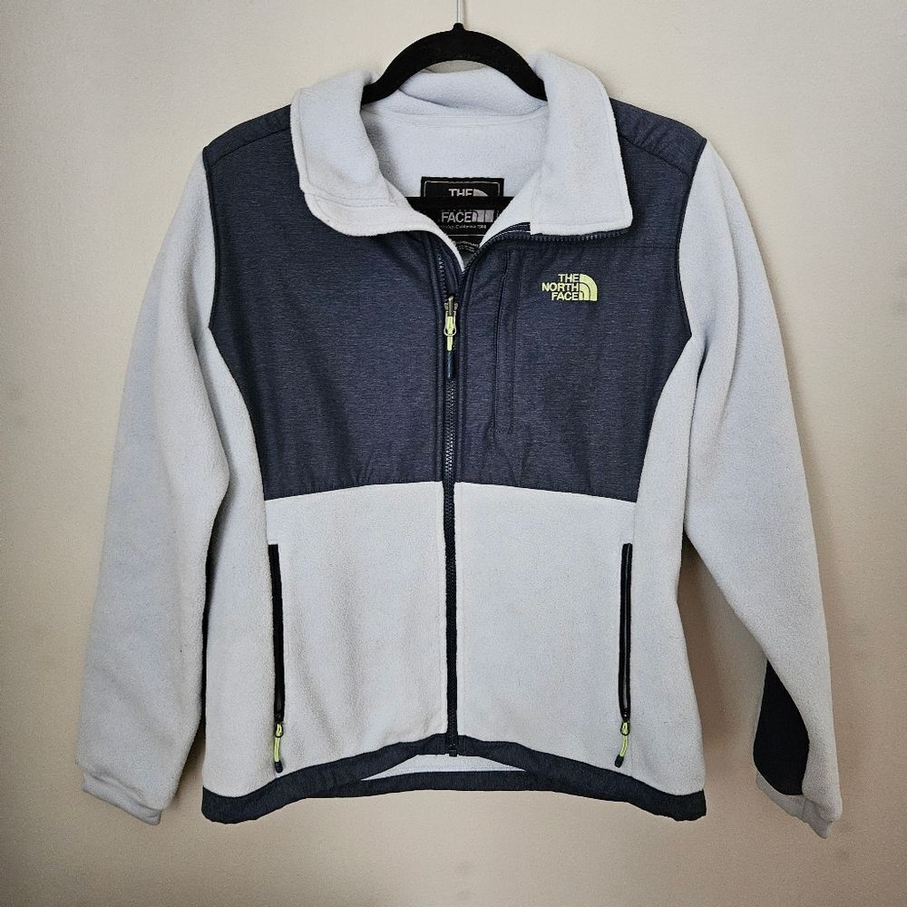 The North Face Denali Fleece Jacket Light Blue Colorblock Full Zip Women’s Small